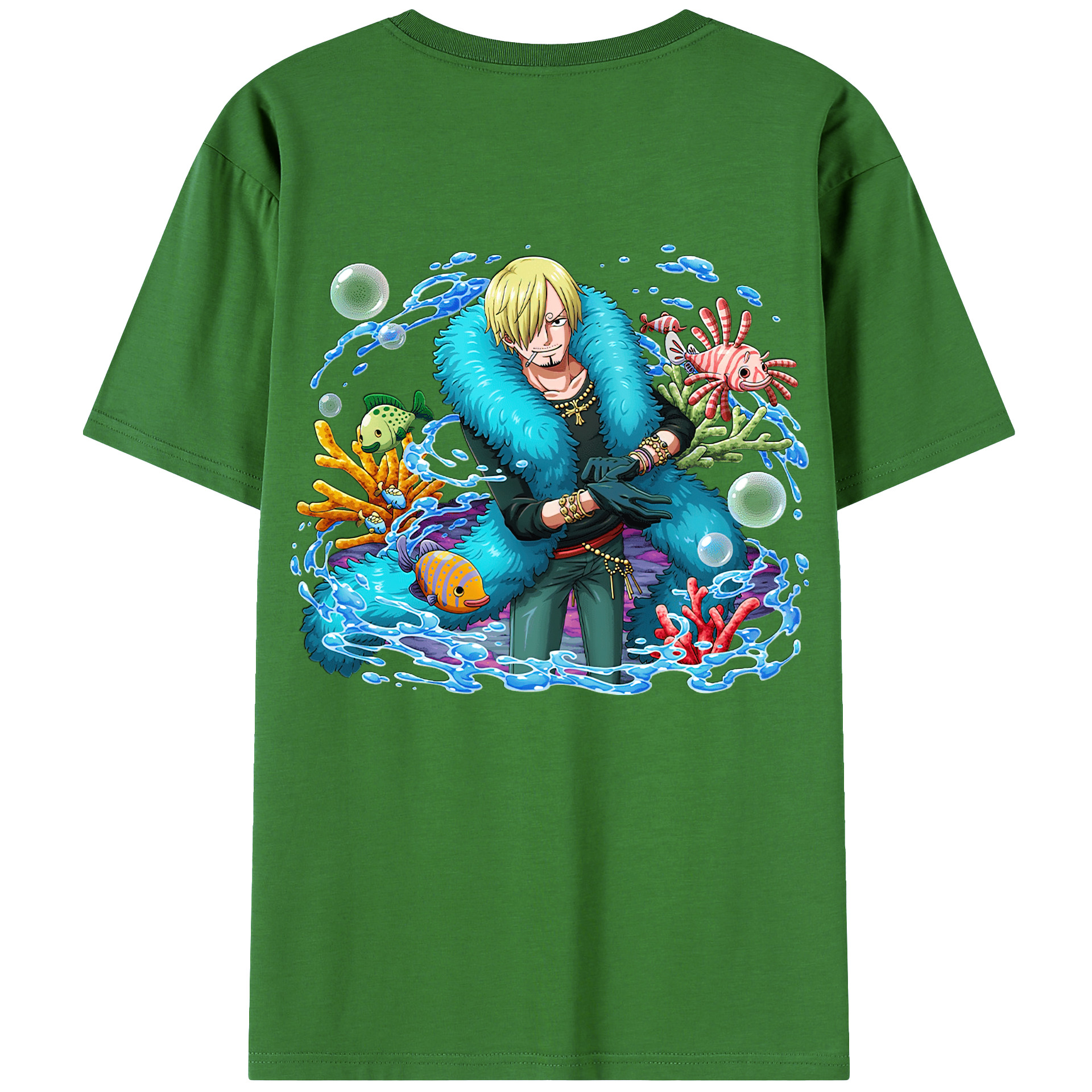 （画像用） ワンピース サンジ ONE PIECE Sanji レディース半袖Tシャツ(バックプリント)